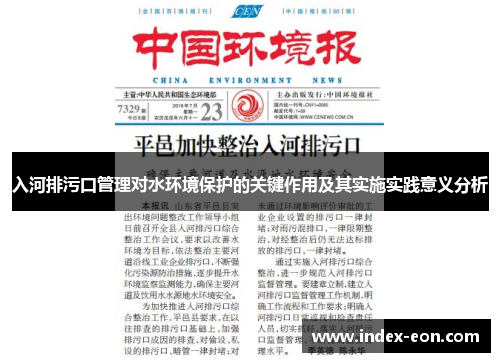 入河排污口管理对水环境保护的关键作用及其实施实践意义分析