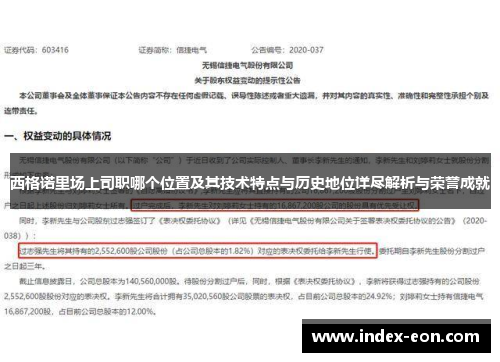 西格诺里场上司职哪个位置及其技术特点与历史地位详尽解析与荣誉成就