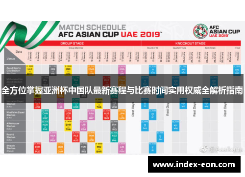 全方位掌握亚洲杯中国队最新赛程与比赛时间实用权威全解析指南