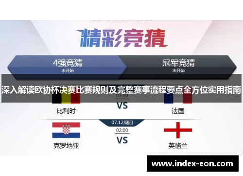深入解读欧协杯决赛比赛规则及完整赛事流程要点全方位实用指南